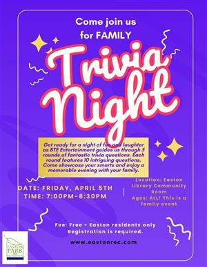 Family Trivia Night 4/5/24